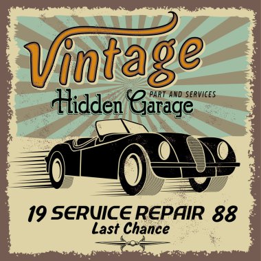 Yazdırma için klasik yarış arabası