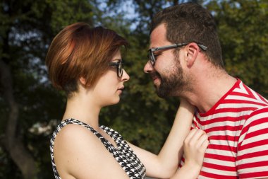 Genç çift, erkek ve kadın