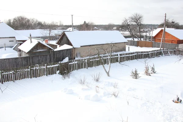 Vinter i byn — Stockfoto