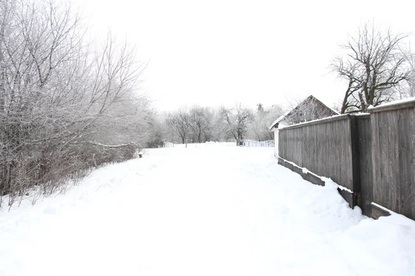 Télen a falu — Stock Fotó