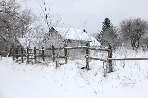 El pueblo en invierno — Foto de Stock