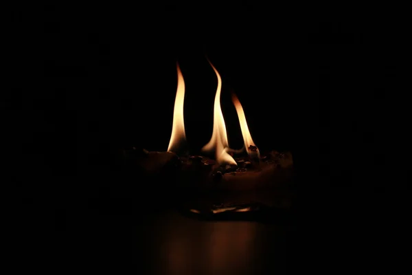 Abstrakce. Ohněm a plameny — Stock fotografie