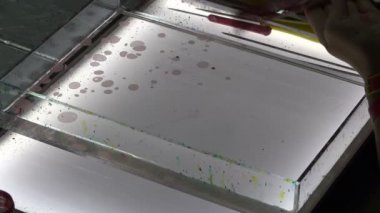 El incelikle sanat boyalar su oluşturur.