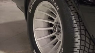 Saint-Petersburg, Rusya-10 Ocak 2015 Vintage araba Amerikan sergisi 