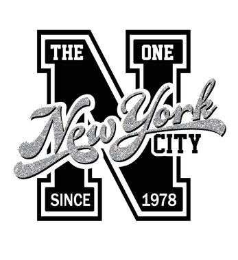 New York grafik t-shirt için