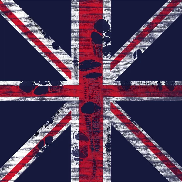 Fajne Flaga Wielkiej Brytanii — Zdjęcie stockowe