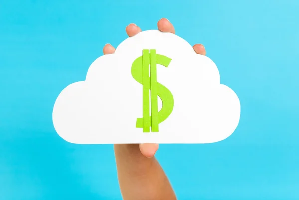 Cloud computing cost concept — Stock Photo, Image