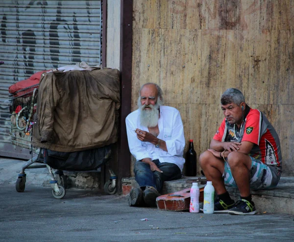 Homeless people Barcelona Royalty Free Stock Photos