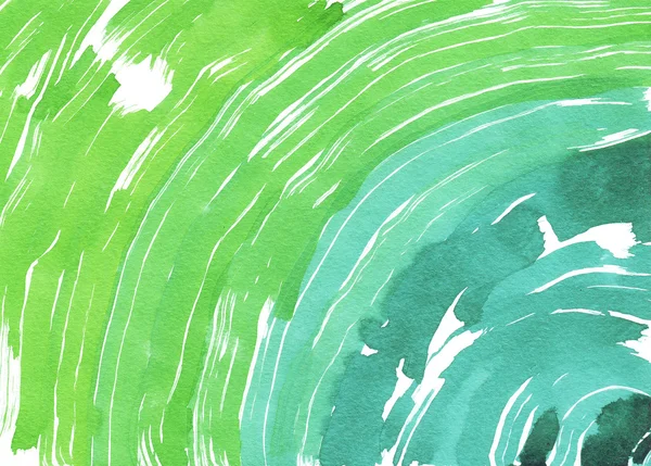 Grüne Textur Aquarell Kreis Hintergrund — Stockvektor