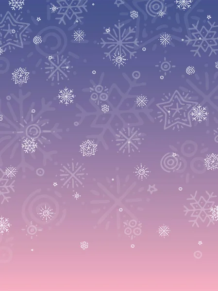 Nyår jul bakgrund med snöflingor bild Vektorgrafik