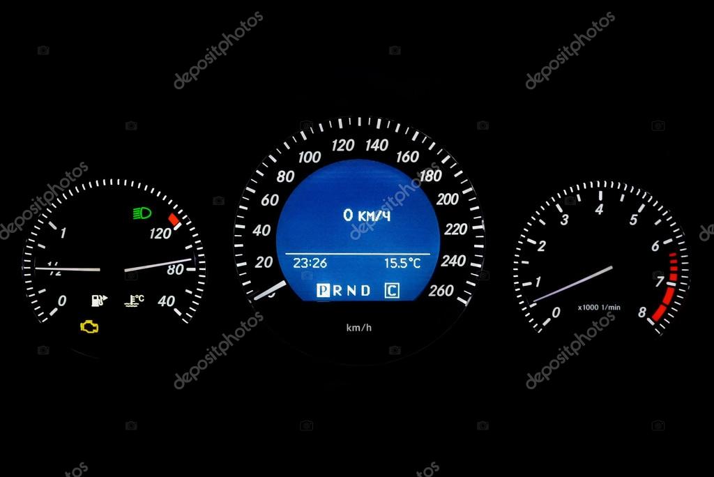 Car speedometer on black Stock Photo by ©vlademir 101454810