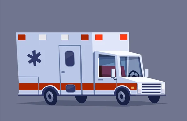 Vector ilustración ambulancia coche — Archivo Imágenes Vectoriales