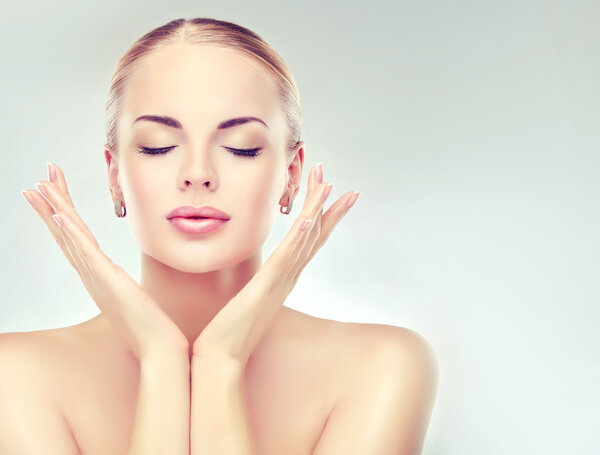 Beautiful  Woman with Clean Fresh Skin