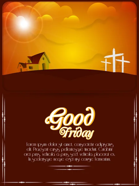 Abstract for Good Friday — Stock Vector