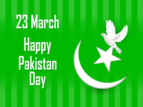 Ευτυχισμένη ημέρα Πακιστάν — Διανυσματικό Αρχείο