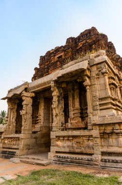 Eski yıkık tapınak Hampi, Karnataka, Hindistan