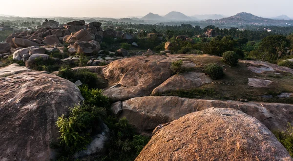 La vallée près de Hampi, Karnataka, Inde — Photo