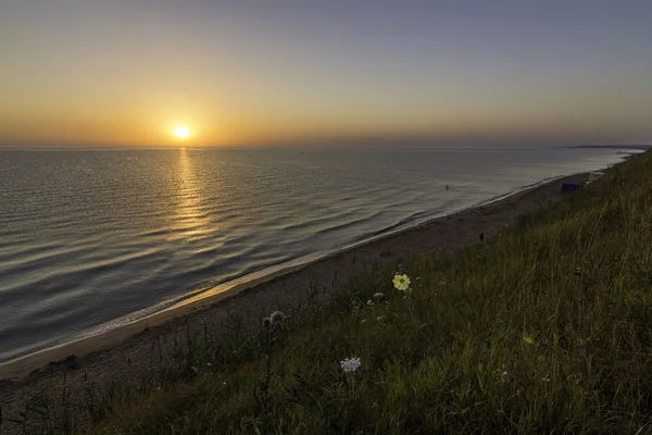 Svítání na březích Azovského moře — Stock fotografie