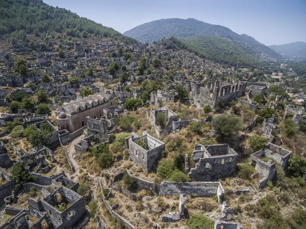 Kayaköy Türkiye havadan görünümü