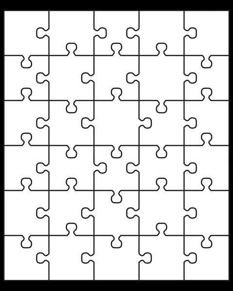 Einzelne Puzzleteile — Stockvektor