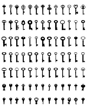 kapı anahtarları vektör