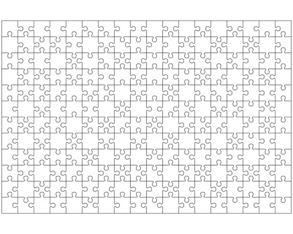 Illustration Des Großen Weißen Puzzles Einzelne Teile Stockillustration