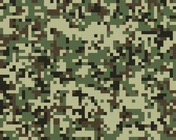 Modèle Camouflage Mode Numérique Sans Couture — Image vectorielle