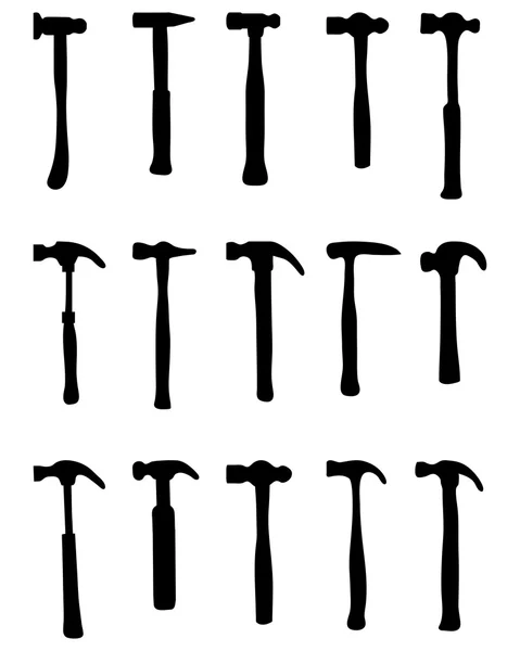 Different  hammer vector — Stock Vector