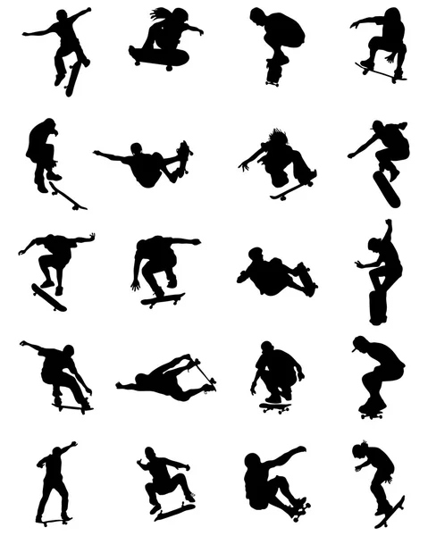 Vettore skate jumpers — Vettoriale Stock