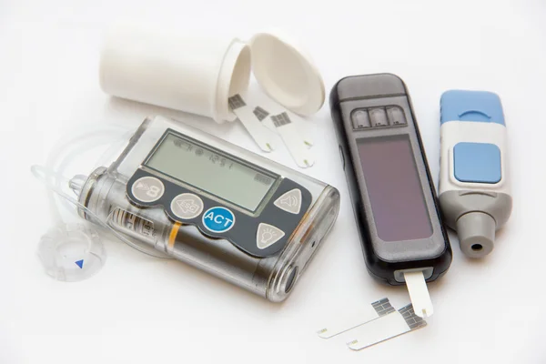 Accesorios que usted necesita para controlar la diabetes —  Fotos de Stock