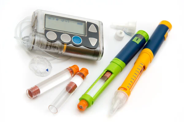 Accessories you need to control diabetes — Stock Photo, Image