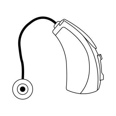 Hearing aids icon illustration symbol design