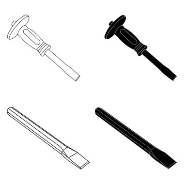 beton keski simgesi vektör illüstrasyon tasarımı