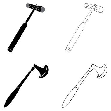 Refleks çekiç simgesi çizimi