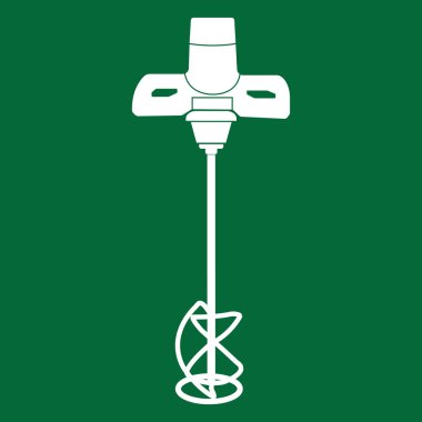 Boya karıştırma makinesi vektör çizimi tasarımı