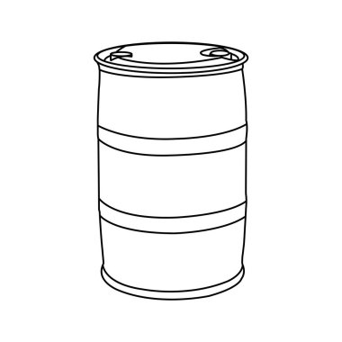 Plastik davul ikonu vektör illüstrasyon tasarımı