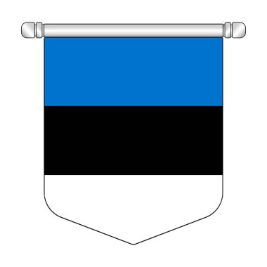 Ekvatoral Estonya Ulusal Sancak Asma Sembolü