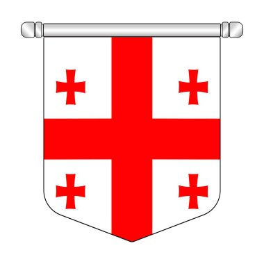 Ekvatoral Georgia Ulusal Sancak Asma Sembolü