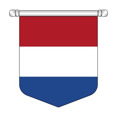 Ekvator Hollanda Ulusal Sancak Asma Sembolü
