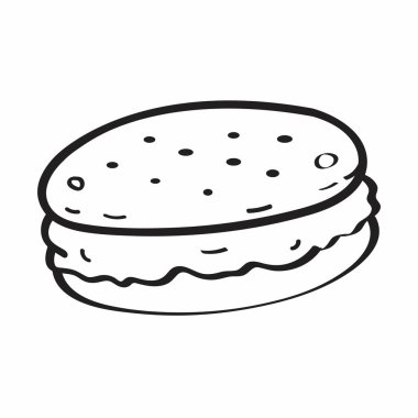 Boyama kitabı için güzel bir çizgi roman çizimi.