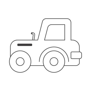 Boyama kitabı için güzel bir karikatür çizimi.