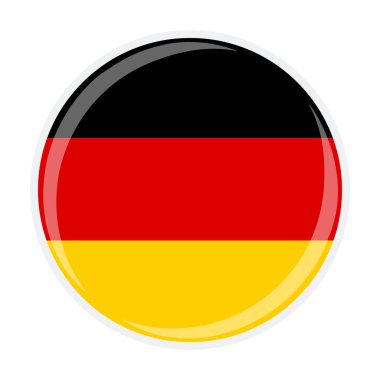 Almanya ulusal yuvarlak daire bayrağı resmi simgesi
