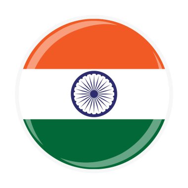 Hindistan ulusal yuvarlak daire bayrağı resmi simgesi
