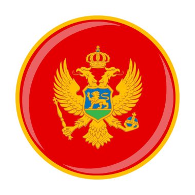 Karadağ ulusal yuvarlak bayrak resmi simgesini simgeliyor