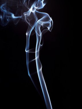 Siyah Arkaplanda Soyut Duman