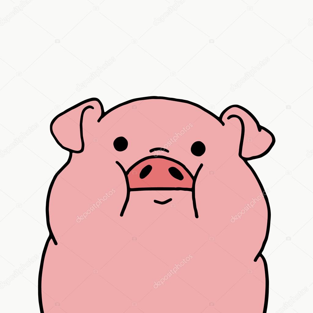 Pig On A White Background Pig Background Vector Illustration Pig Pig Icon Vector Pig Icon Pig Logo Art Pig Pig Face Pig Vector Pig Cartoon Pig Face Pig Isolated Pig Silhouette Pig