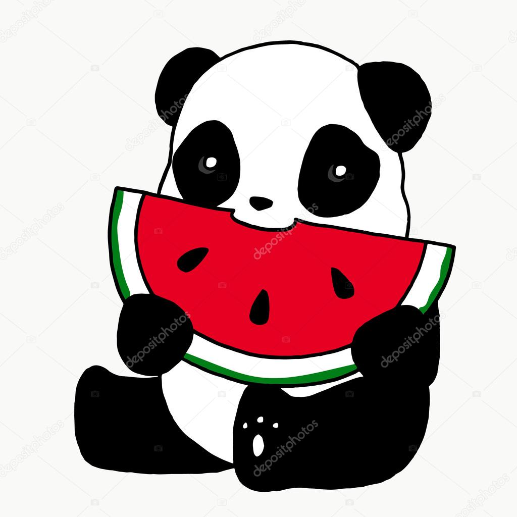 Panda Kawaii E Fundo De Padrão De Vetor Sem Emenda De Frutas. Backdrop Com  Ursos De Desenho Animado Segurando Maçãs, Bananas, Morangos, Laranjas.  Animais Rindo E Sorrindo. Conceito De Alimentação Saudável Para