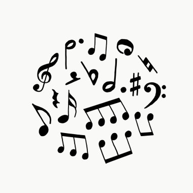 Beyaz arka plan üzerine notlar. Notlar toplama. Müzik notaları. Müzik notaları vektörü. Notalar müzik sanatı. Notlar müzik simgesi. Notalar müzik logosu. Notalar müzik arka plan. Notlar simgesi. Notlar logosu. Notlar.