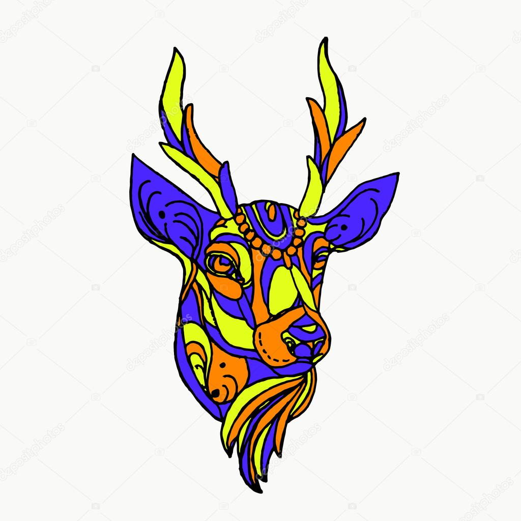 Deer on a white background. Deer tattoo. Cartoon deer. Deer emotions. Deer set. Deer animals. Deer art. Deer icon. Cute cartoon deer cartoon running animal character poster. Deer Stock Vector Deer on a white background. Deer tattoo. Cartoon deer. Deer emotions. Deer set. Deer animals. Deer art. Deer icon. Cute cartoon deer cartoon running animal character poster. Deer Stock Vector
