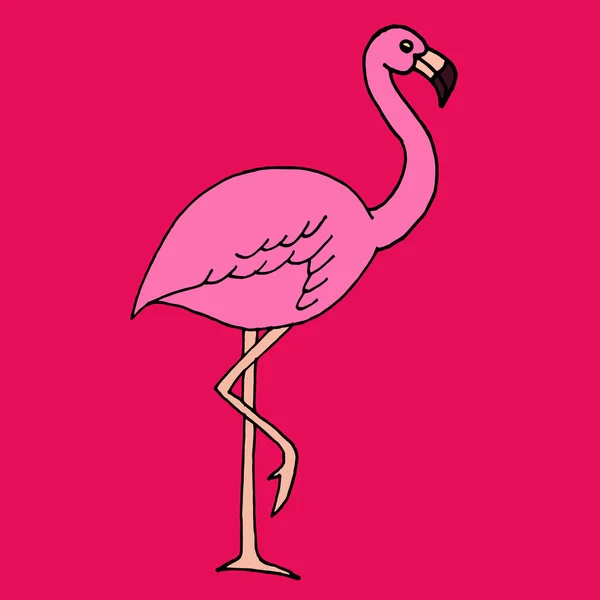 Rosa Flamingo-ikonen. Flamingo vektor. Flamingo illustration. Flamingo isolerad. Flamingo design. Flamingo textur. Flamingo-logotyp. Sammanfattning av Flamingo. Flamingo banner. Flamingo affisch. Flamingo-föremål. — Stock vektor